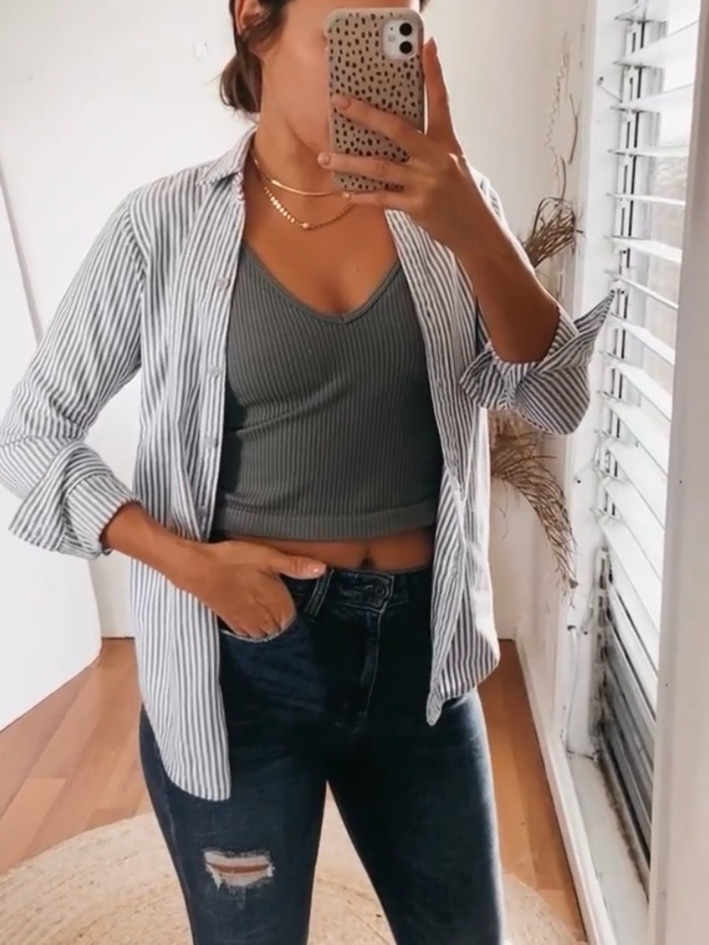 🫎ABERCROMBIE & FITCH Boyfriend Striped Sweater - Medium